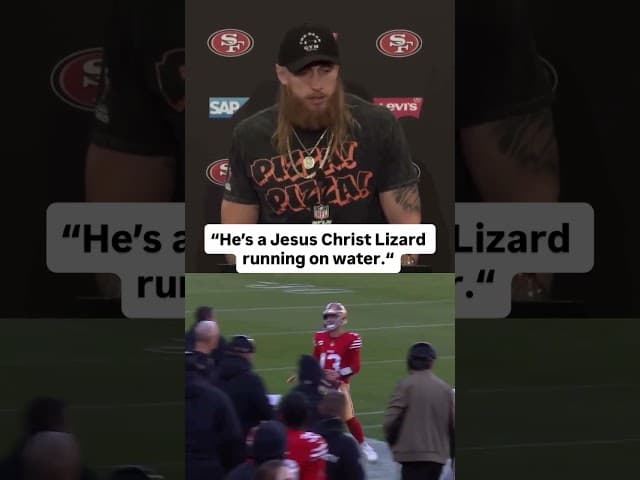 George Kittle’s breakdown of Brock Purdy’s scramble is priceless 😅