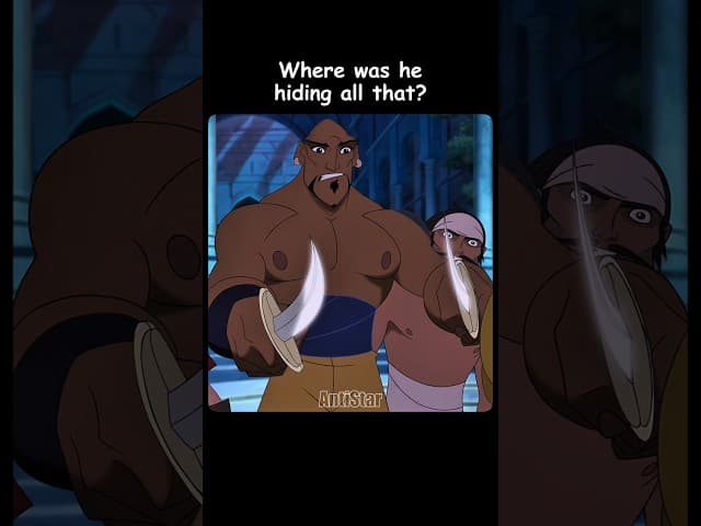 Where was he hiding all that? 🤯😅