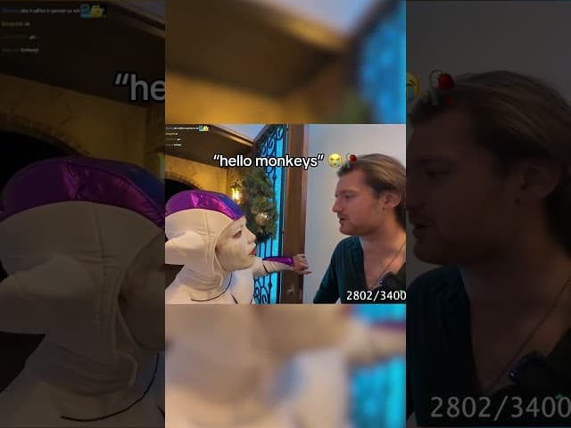 I ruined their Christmas party 😭#streamer #anime #party #dragonball #monkey #trend #fyp #foryou