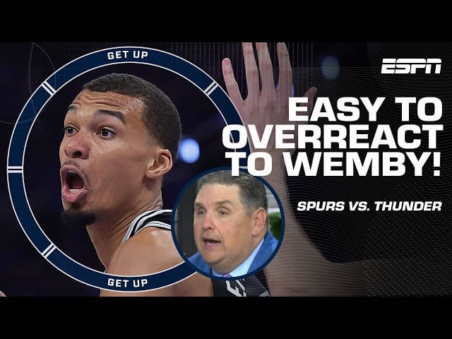 OVERREACTING to the Spurs' Game 1 win? 👀 Windy is TRYING to not w/ Wemby! 🍿 | Get Up