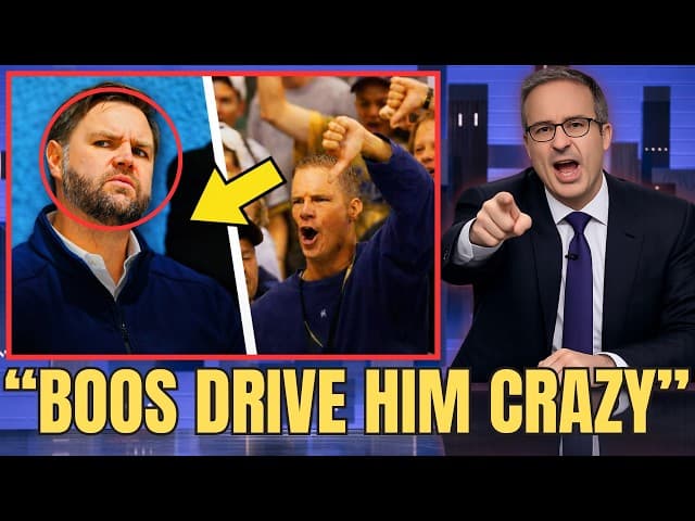 1 MIN AGO: Vance Booed At Olympics And Instantly Loses It | John Oliver