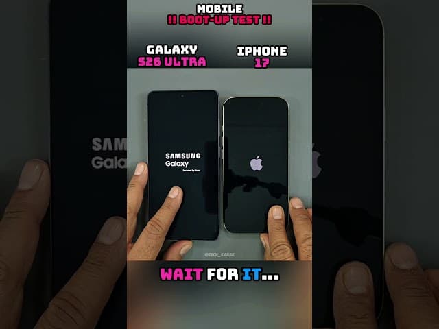 ⚡ Galaxy S26 Ultra vs iPhone 17 – EXTREME BOOT TEST 🔥
