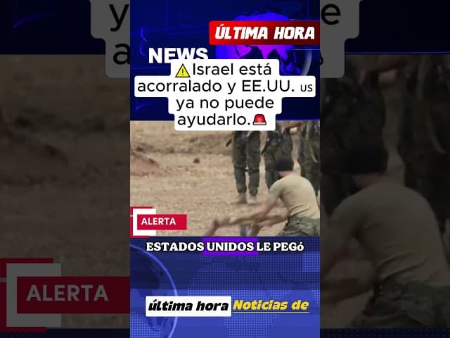 🚨Israel está acorralado y EE.UU. 🇺🇸 ya no puede ayudarlo. #Israel #EEUU #Gaza #ConflictoOrienteMedio