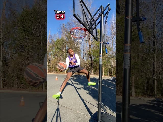 When you shoot hoops by yourself…