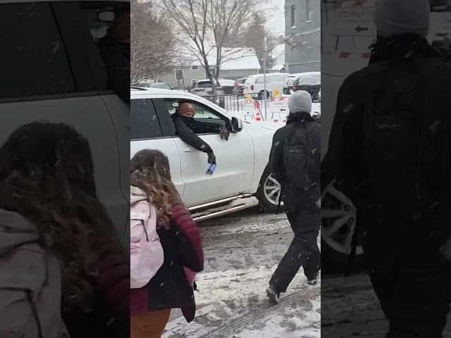 ICE Agent Laughs as Car Hits Protester During Tense Minneapolis Confrontation #shorts