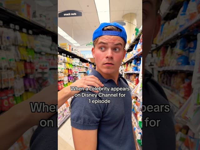 When a celebrity appears on Disney Channel 😂 @tyler.vitelli