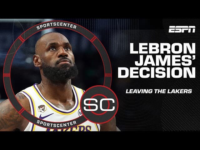 REACTION TO LEBRON LEAVING THE LAKERS 🤯 Decision factors, legacy impact & the future! | SportsCenter