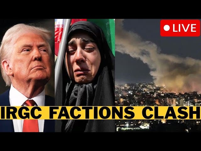 🚨 LIVE: IRGC Factions CLASH In Iran - Drones Target Tehran - Pahlavi Attacks Starmer