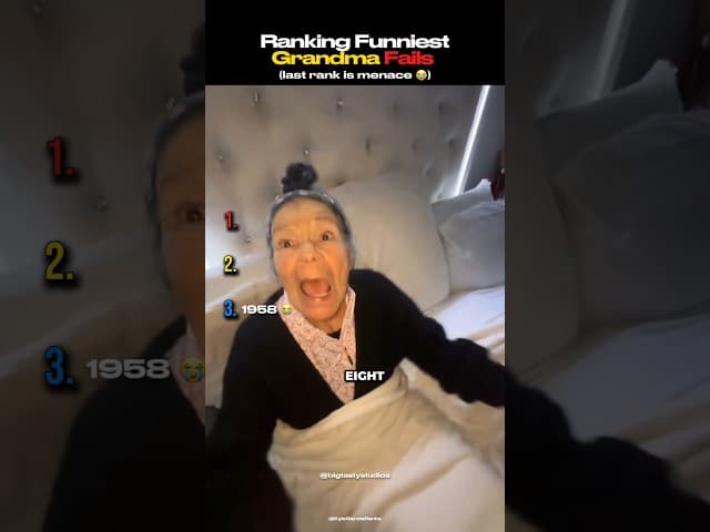 Ranking Funniest Grandma Fails #shorts #ranking #tiktok