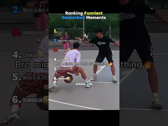Ranking Funniest Basketball Moments 🏀😅 #basketball