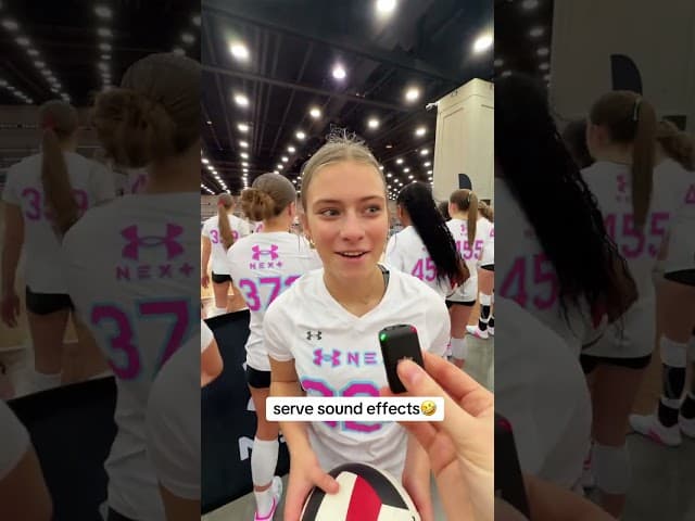 The sound effect they made is hilarious. #usavolleyball #athlete #volleyball