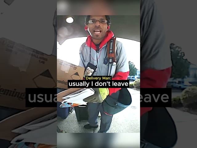 When a Delivery Driver Cares About Your Package…