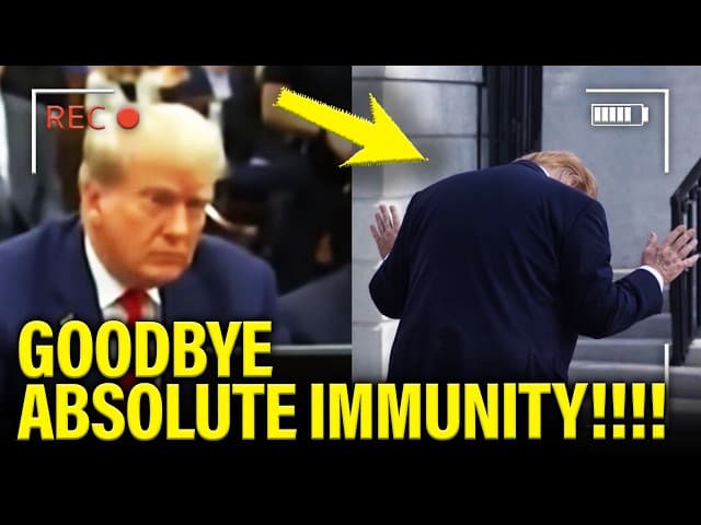 Trump DESTROYS his IMMUNITY with INCRIMINATING Court ADMISSION!!!