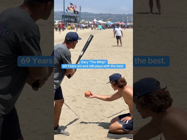 Whip plays pro/open at 69 🤯 #baseball #softball #overtheline #cricket #ombac