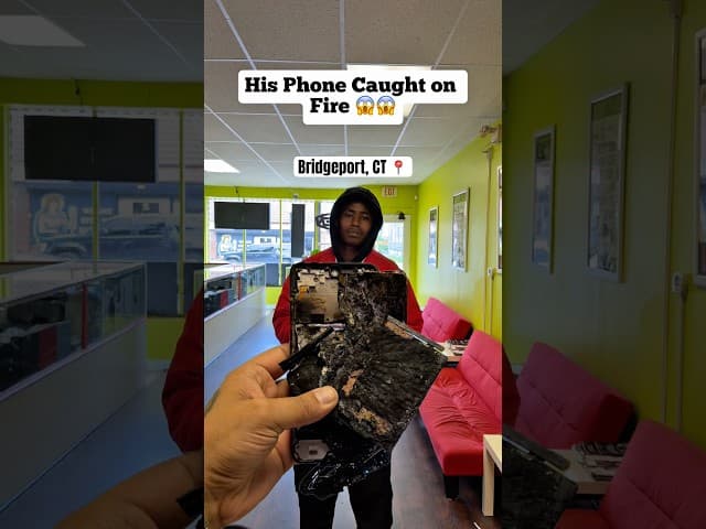 His Phone Turned into LAVA š± #shorts