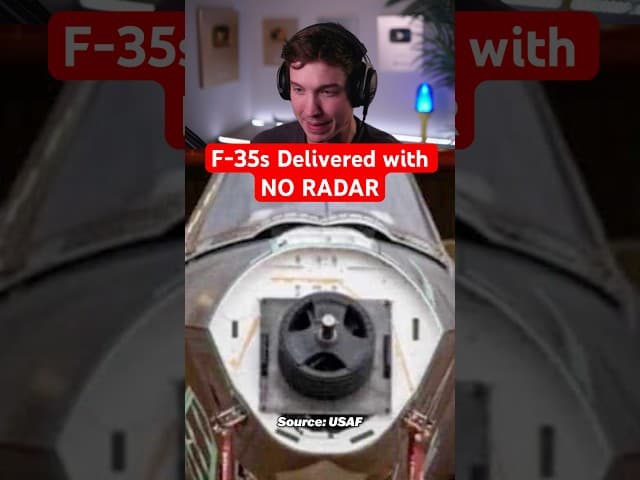 F-35s Delivered with NO RADAR