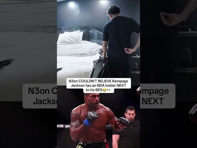 N3on couldn’t believe Rampage Jackson has an NDA HOLDER😭👀 #rampagejackson #n3on