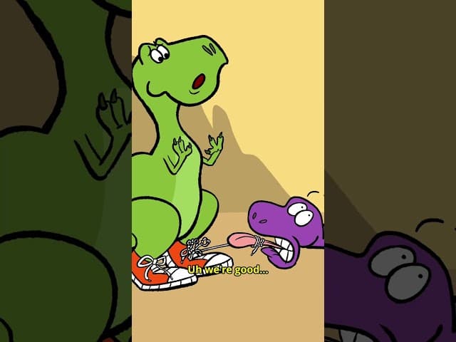 T-Rex Shoes 🦖 #fyp #animation #comedy #funnyvideo #cartoon