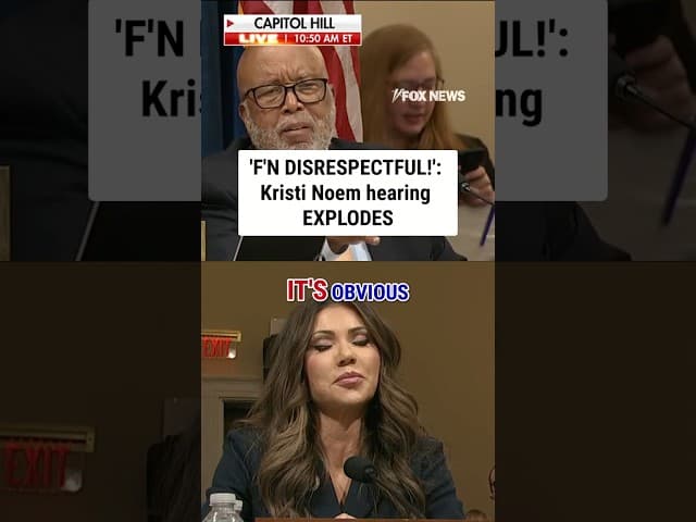 'F'N DISRESPECTFUL!': Kristi Noem hearing EXPLODES #shorts #us #hearing #news #politics #usnews