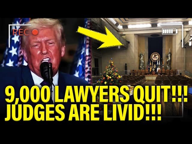 Trump PANICS as 9,000 DOJ Lawyers QUIT…JUDGES ARE FURIOUS!!!!
