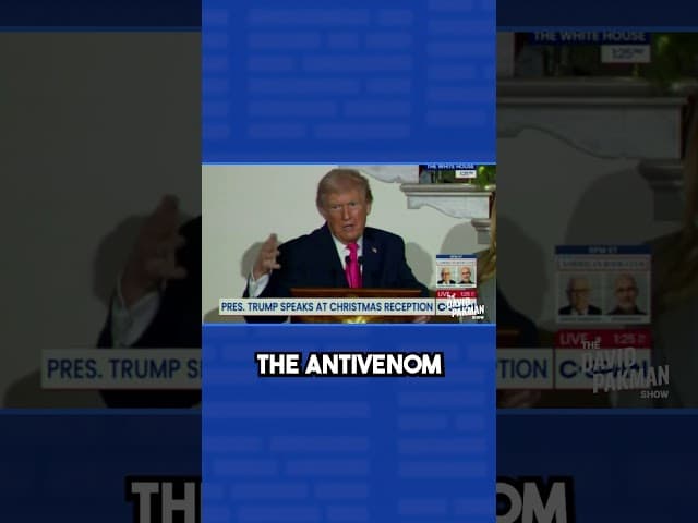 Trump’s snake rant leaves Christmas crowd stunned #shorts