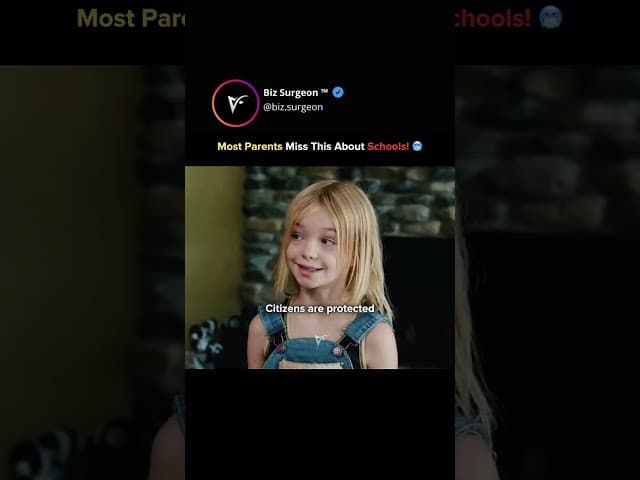 What If School Was Designed for Obedience… Not Leadership? 👇