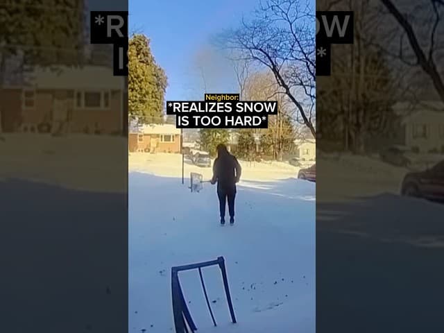 Kid Offers to Shovel Snow and Immediately Regrets It…
