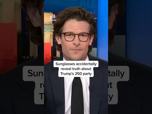 Sunglasses accidentally reveal truth about Trump’s 250 party