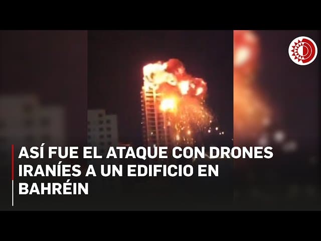 Así fue el ataque con drones iraníes a un edificio en Bahréin