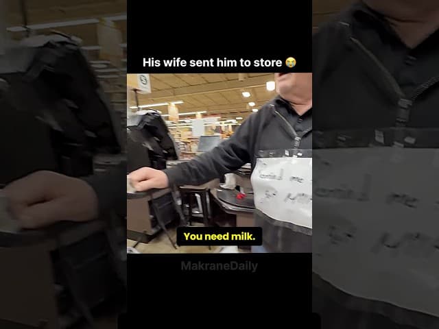 When my wife sends me to the store 😭