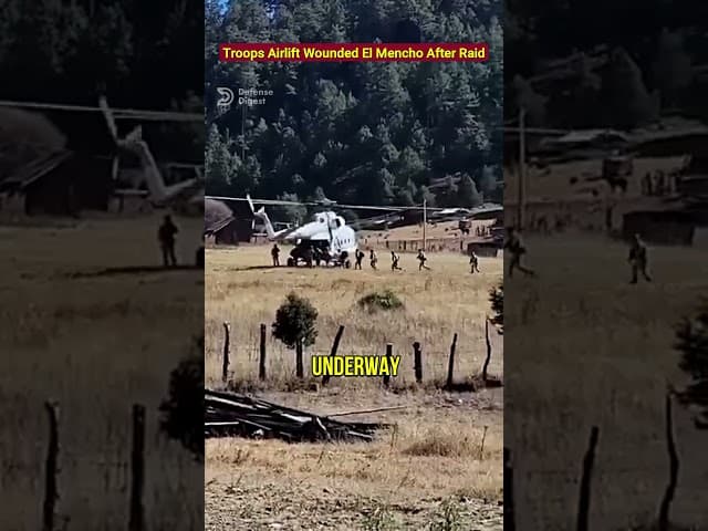 Mexican Troops Airlift Wounded El Mencho After Raid!