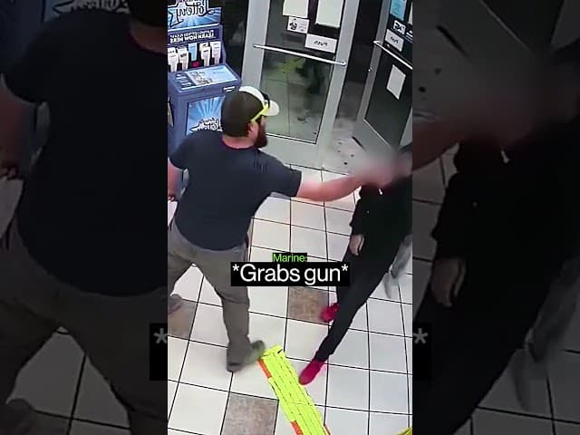 U.S Marine Stops An Armed Robbery
