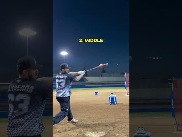 Where you hit the ball MATTERS! #sportsshorts #baseballszn #softball #baseball #slowpitchsoftball