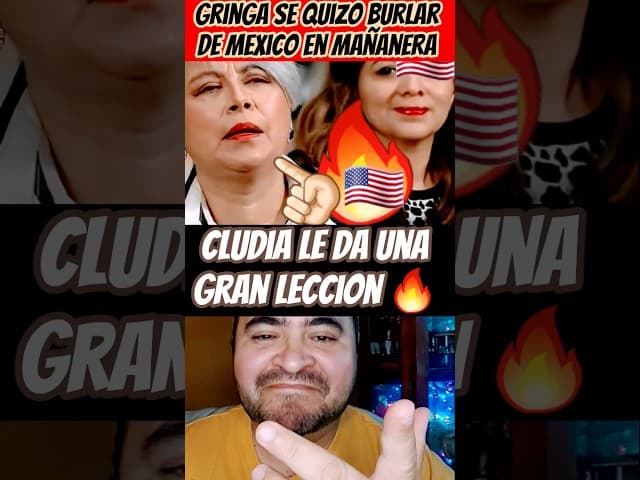 🇺🇲Gringa Llego a Mañanera a Burlarse de Nuestras Raices 👉🏻#sheinbaum la Pone en Su Lugar #news #4t