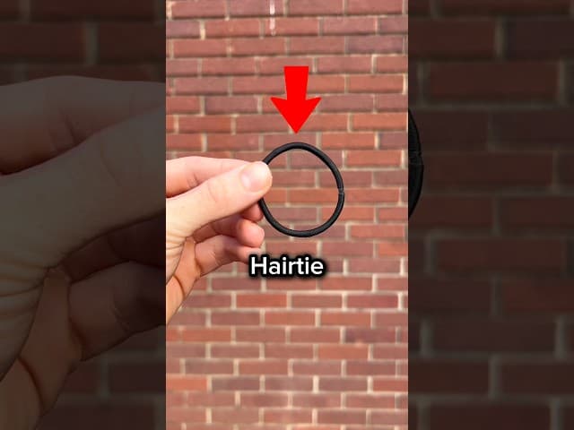 Can a SIMPLE hairtie make me shoot like Steph Curry?(pt3?) #shorts #basketball